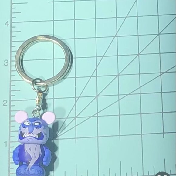 NWOT Disney Vinylmation Jr Keychain Aladdin Cave of Wonders Jafar Old Man Purple - Picture 4 of 7